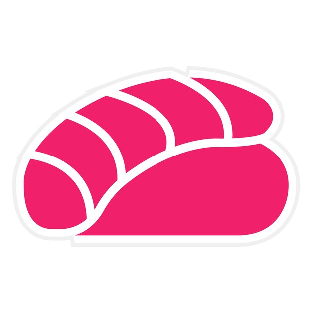 Diseño vectorial Sushi Swirl Estilo del icono