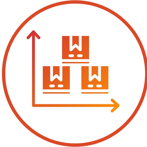 Diseño vectorial Tamaño del producto Estilo del icono