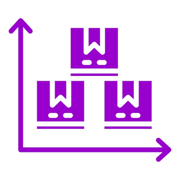 Diseño vectorial Tamaño del producto Estilo del icono