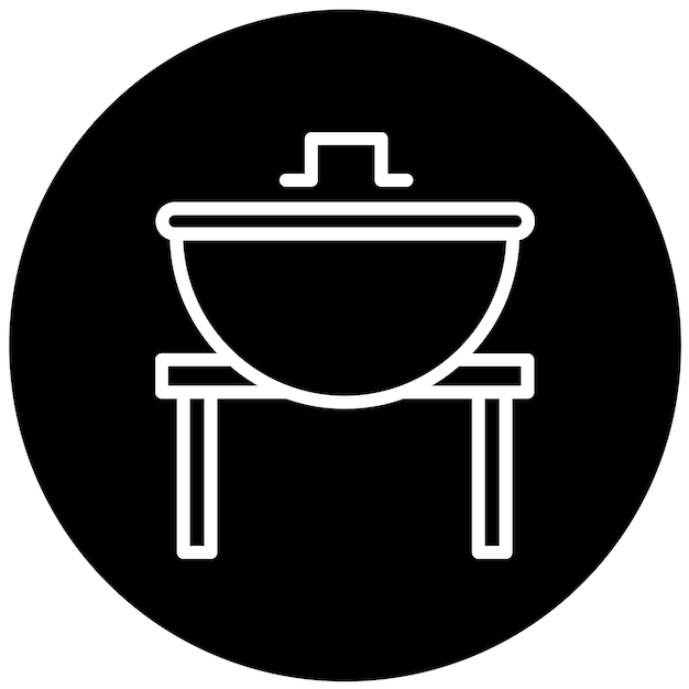Diseño vectorial Tandoori Estilo de icono de tratamiento