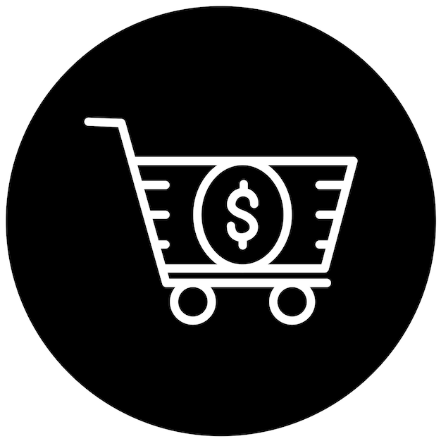 Diseño vectorial Tarifas del carrito Estilo del icono