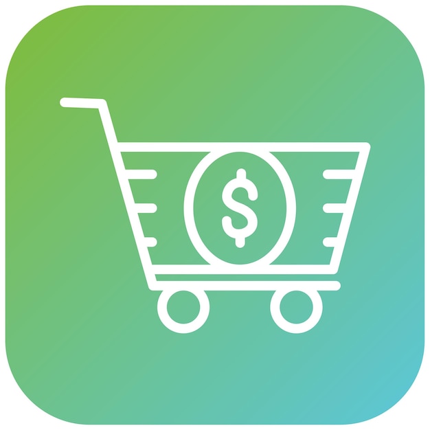 Diseño vectorial Tarifas del carrito Estilo del icono