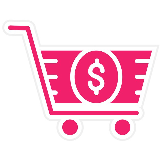 Diseño vectorial Tarifas del carrito Estilo del icono