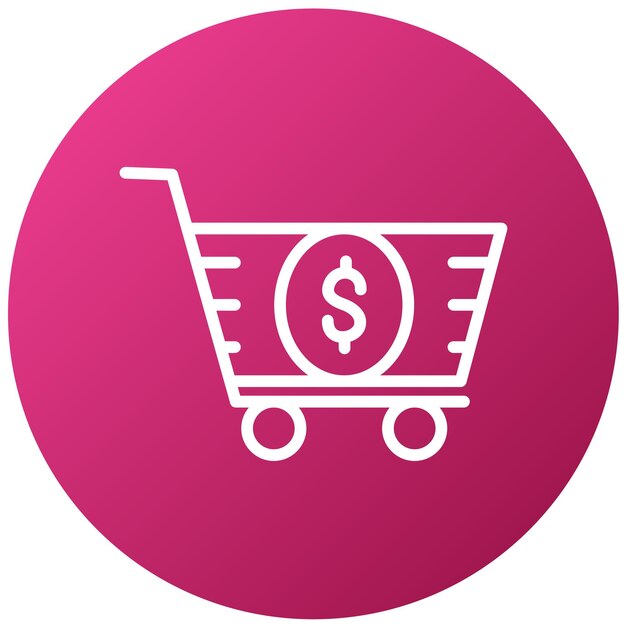 Diseño vectorial Tarifas del carrito Estilo del icono