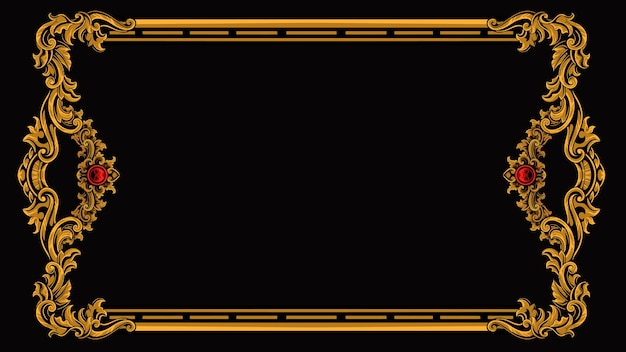 Diseño vectorial de tarjeta de felicitación de estilo clásico con adornos lujosos y hermosos color editable