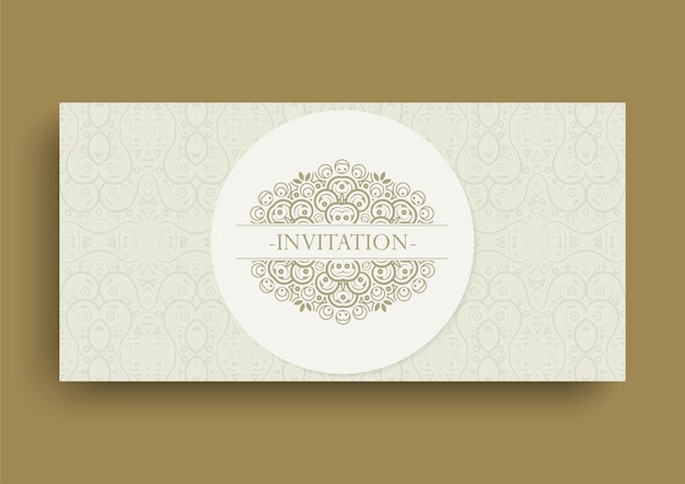Diseño vectorial de tarjetas de invitación estilo vintage