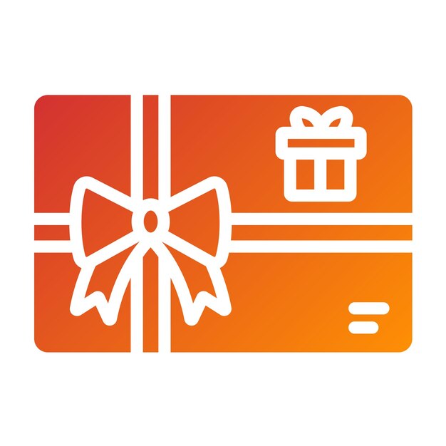 Diseño vectorial de tarjetas de regalo Estilo de icono