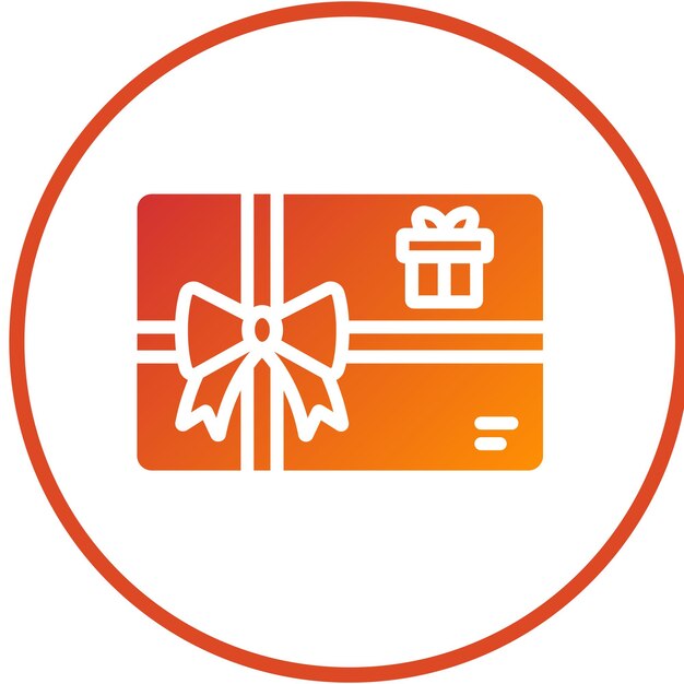Diseño vectorial de tarjetas de regalo Estilo de icono