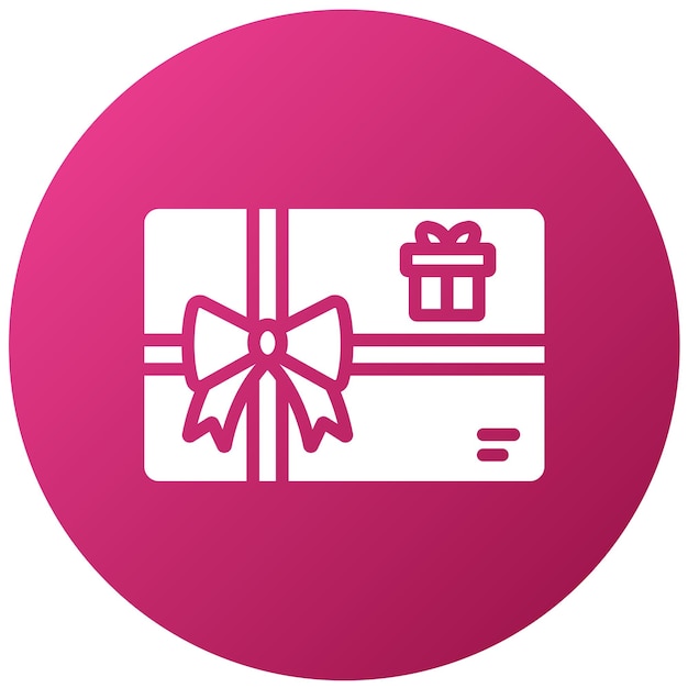 Diseño vectorial de tarjetas de regalo Estilo de icono