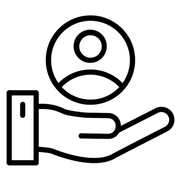 Diseño vectorial Tasa de retención de clientes Estilo del icono