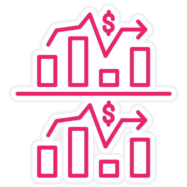 Vector diseño vectorial de tasas de cambio competitivas estilo del icono