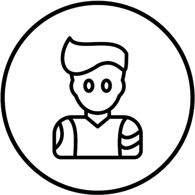 Diseño vectorial Tatuaje Artista Estilo de ícono masculino
