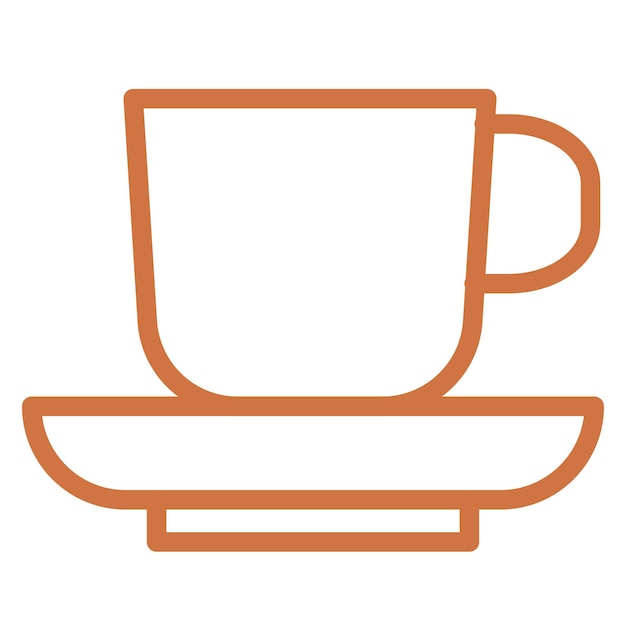 Diseño vectorial de tazas de café Estilo de icono