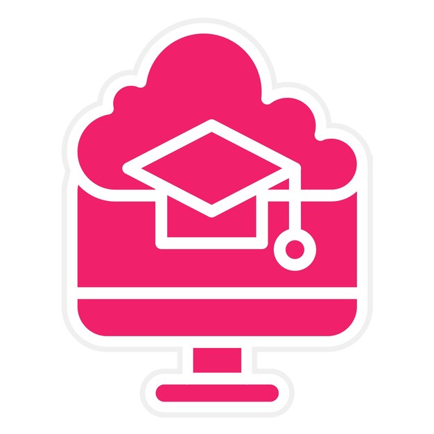 Diseño vectorial Tecnología del aula Estilo del icono