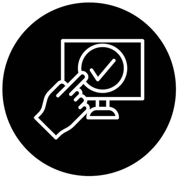 Diseño vectorial Tecnología de autoservicio Estilo de icono