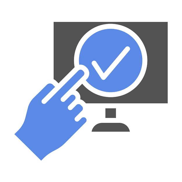 Diseño vectorial Tecnología de autoservicio Estilo de icono