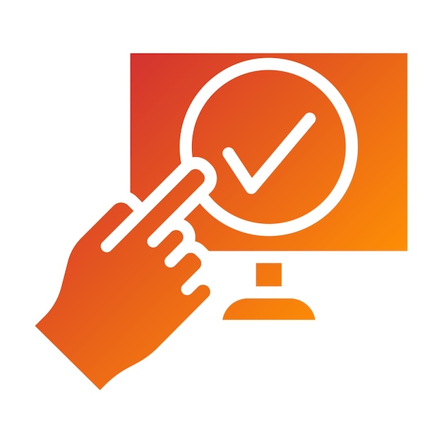 Diseño vectorial Tecnología de autoservicio Estilo de icono