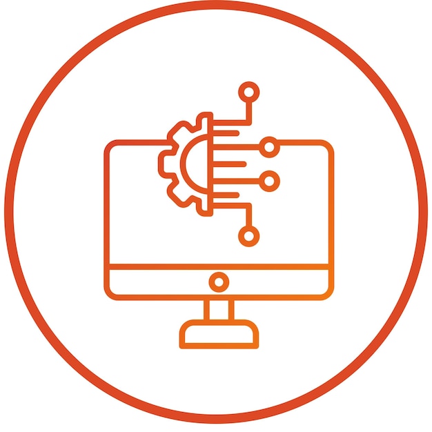 Diseño vectorial Tecnología digital Estilo de icono