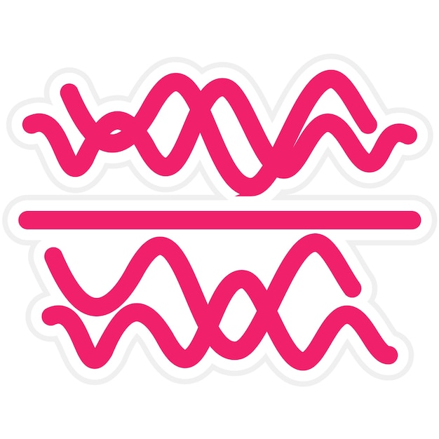 Diseño vectorial Tecnología de estilo de icono de onda