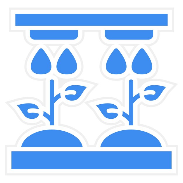 Diseño vectorial Tecnología hidropónica Estilo del icono