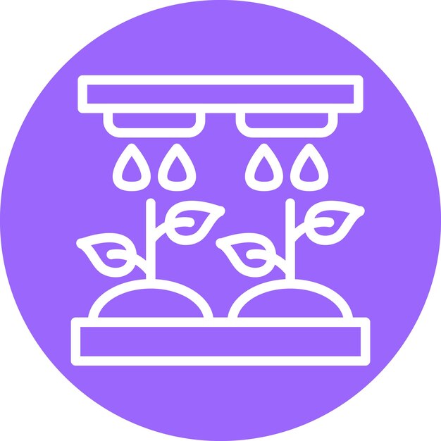 Diseño vectorial Tecnología hidropónica Estilo del icono
