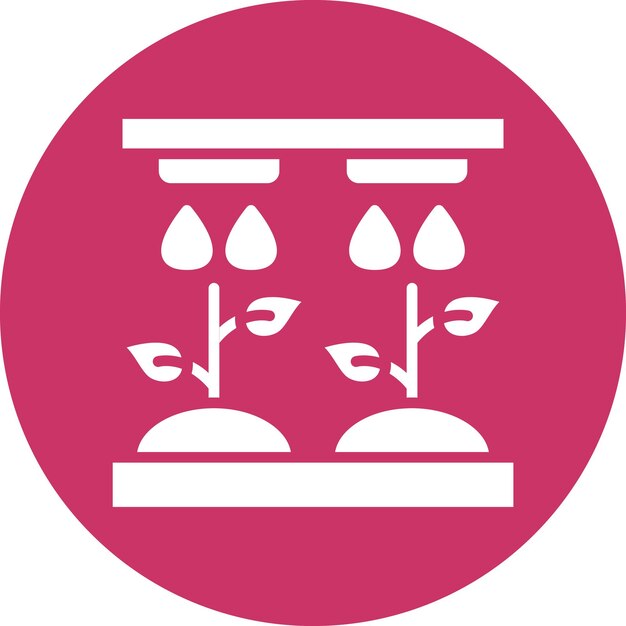 Diseño vectorial Tecnología hidropónica Estilo del icono