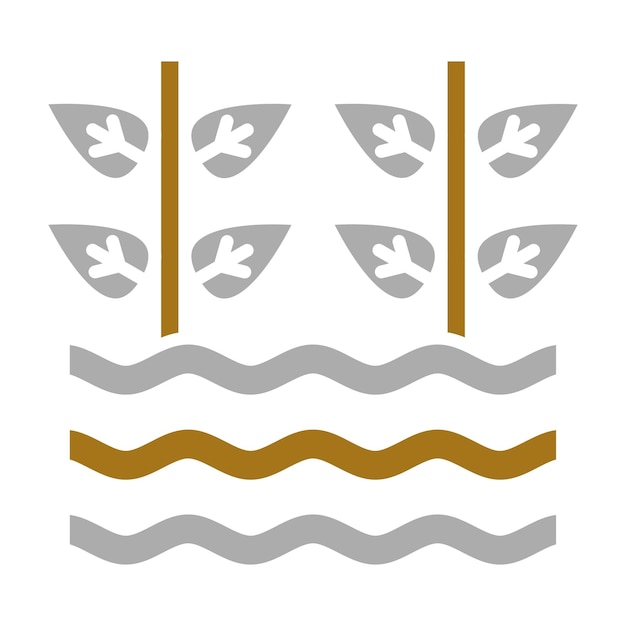 Diseño vectorial Tecnología hidropónica Estilo del icono