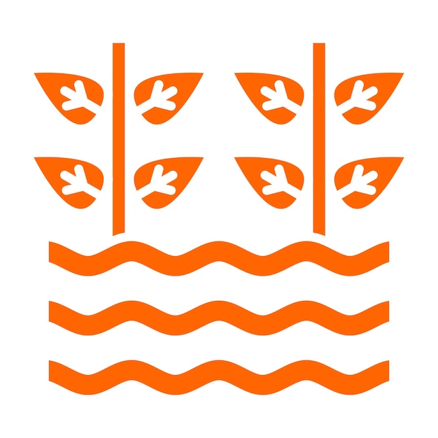 Diseño vectorial Tecnología hidropónica Estilo del icono