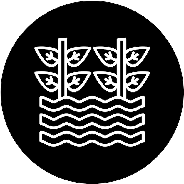 Diseño vectorial Tecnología hidropónica Estilo del icono