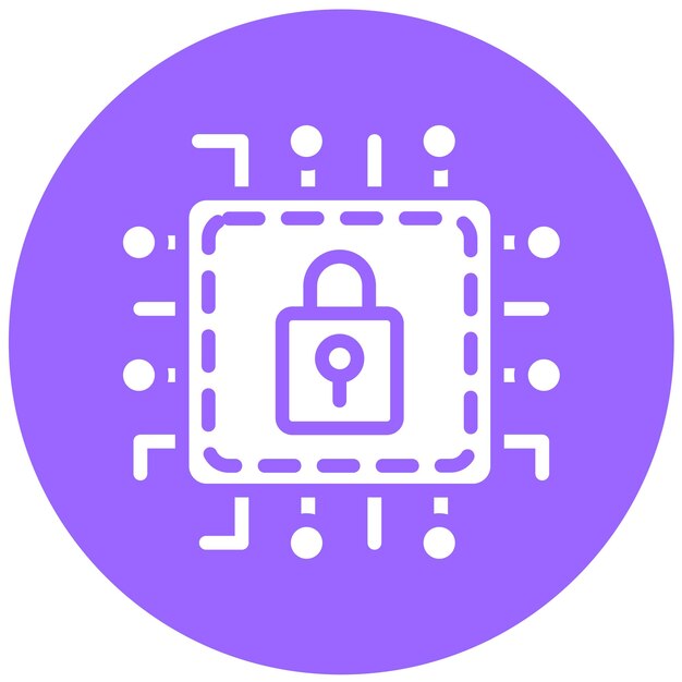 Diseño vectorial Tecnología de seguridad Estilo de icono