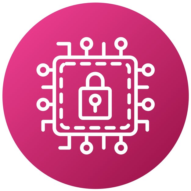 Diseño vectorial Tecnología de seguridad Estilo de icono