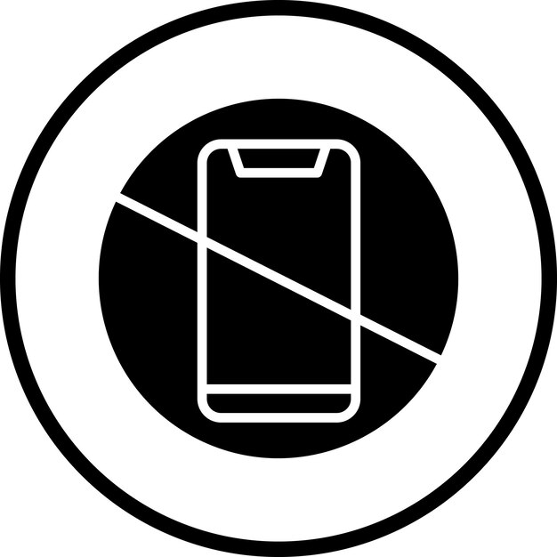 Diseño vectorial sin tecnología de toque Estilo de icono