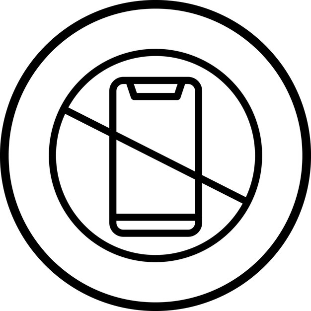 Diseño vectorial sin tecnología de toque Estilo de icono