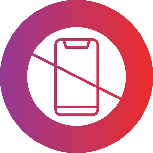 Diseño vectorial sin tecnología de toque Estilo de icono