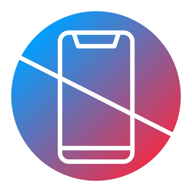 Diseño vectorial sin tecnología de toque Estilo de icono