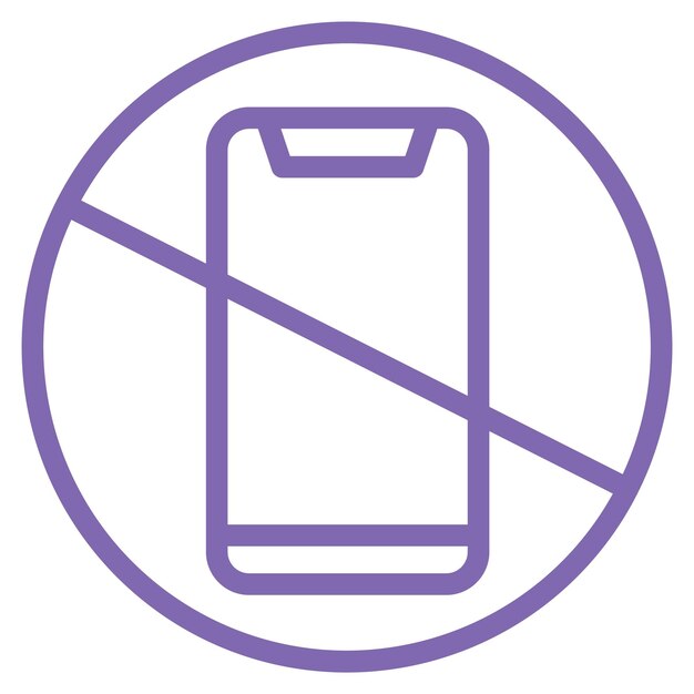 Diseño vectorial sin tecnología de toque Estilo de icono
