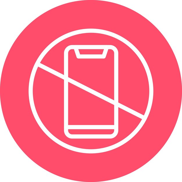 Diseño vectorial sin tecnología de toque Estilo de icono