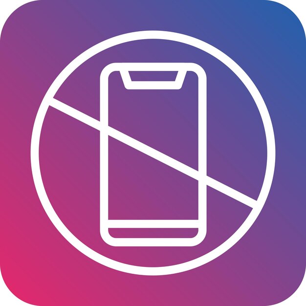 Diseño vectorial sin tecnología de toque Estilo de icono