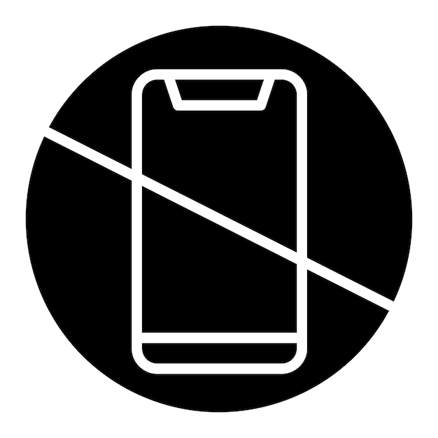 Diseño vectorial sin tecnología de toque Estilo de icono