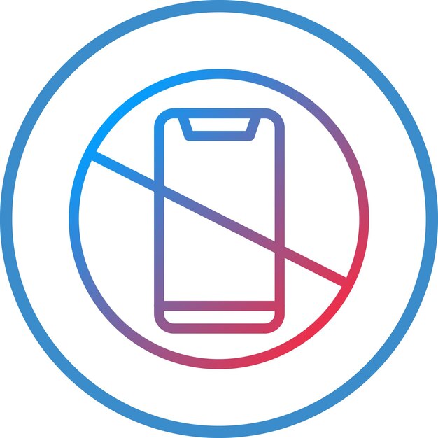 Diseño vectorial sin tecnología de toque Estilo de icono