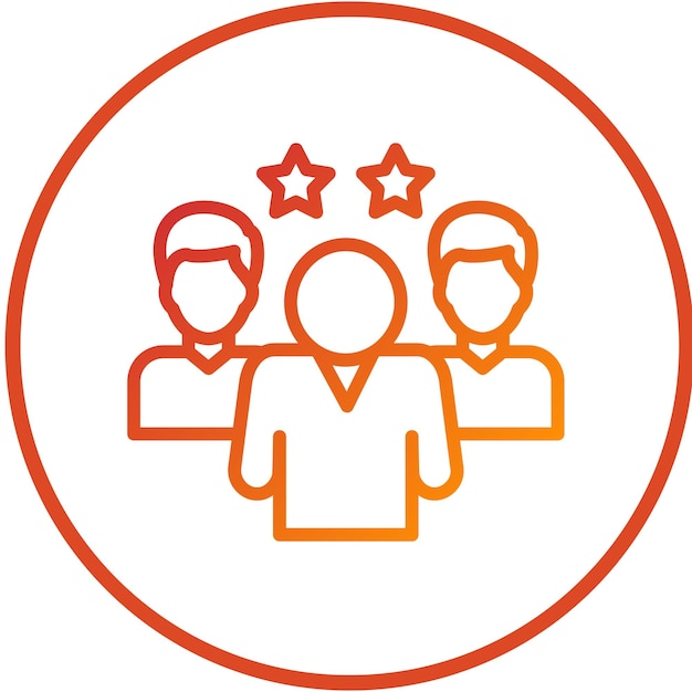 Diseño vectorial Teem Estilo del icono