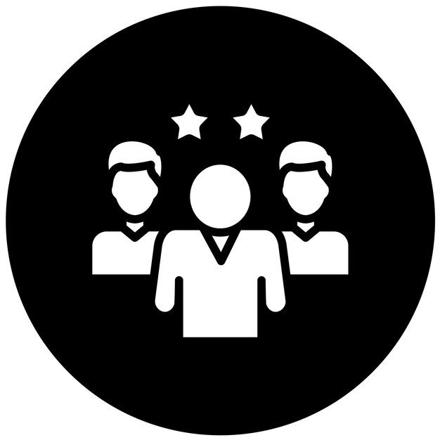 Diseño vectorial Teem Estilo del icono