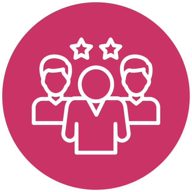 Diseño vectorial Teem Estilo del icono