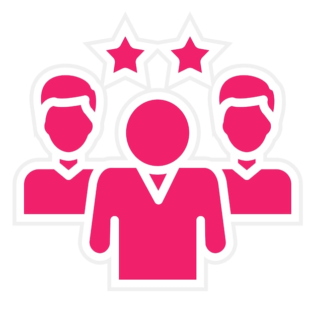 Diseño vectorial Teem Estilo del icono