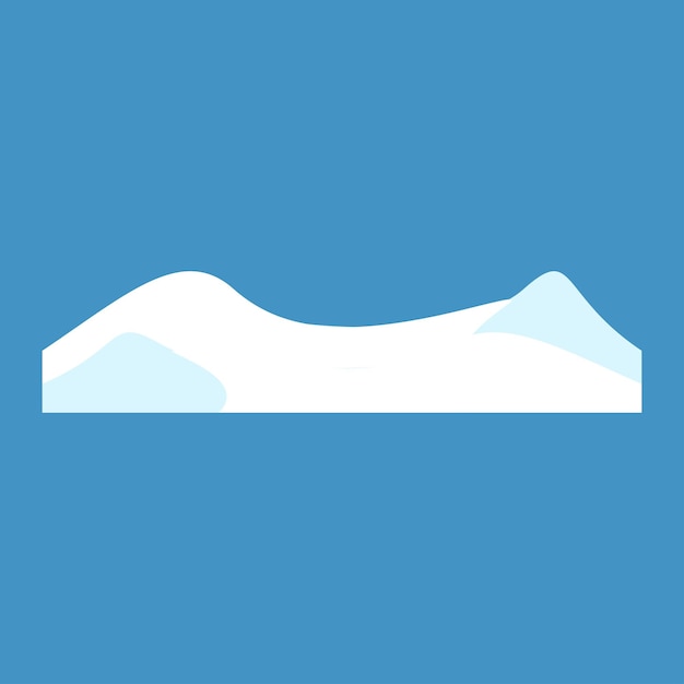 diseño vectorial del tema de invierno de la capa de nieve