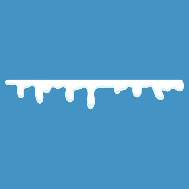 diseño vectorial del tema de invierno de la capa de nieve