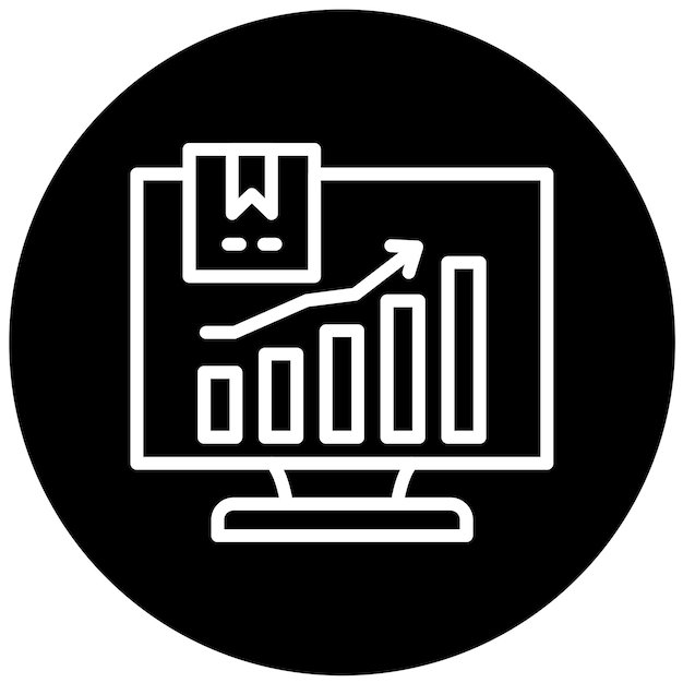 Diseño vectorial Tendencias de compras Estilo de icono