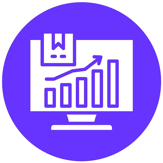 Diseño vectorial Tendencias de compras Estilo de icono