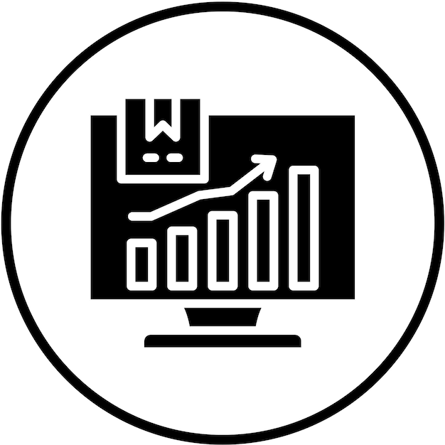 Diseño vectorial Tendencias de compras Estilo de icono