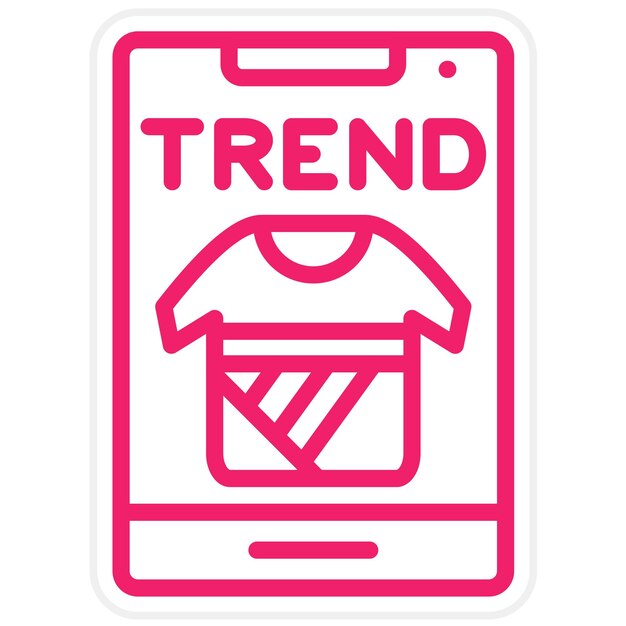 Diseño vectorial Tendencias de la moda Estilo de icono